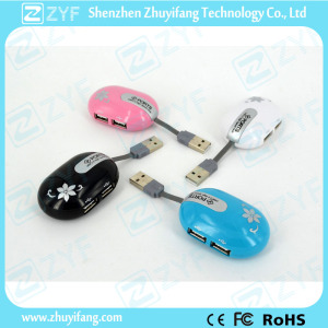 Mouse Shape 4 Port USB Hub 2.0 (ZYF4226)